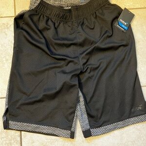 Mitre Men's Black Mesh Athletic  Shorts with Gray back